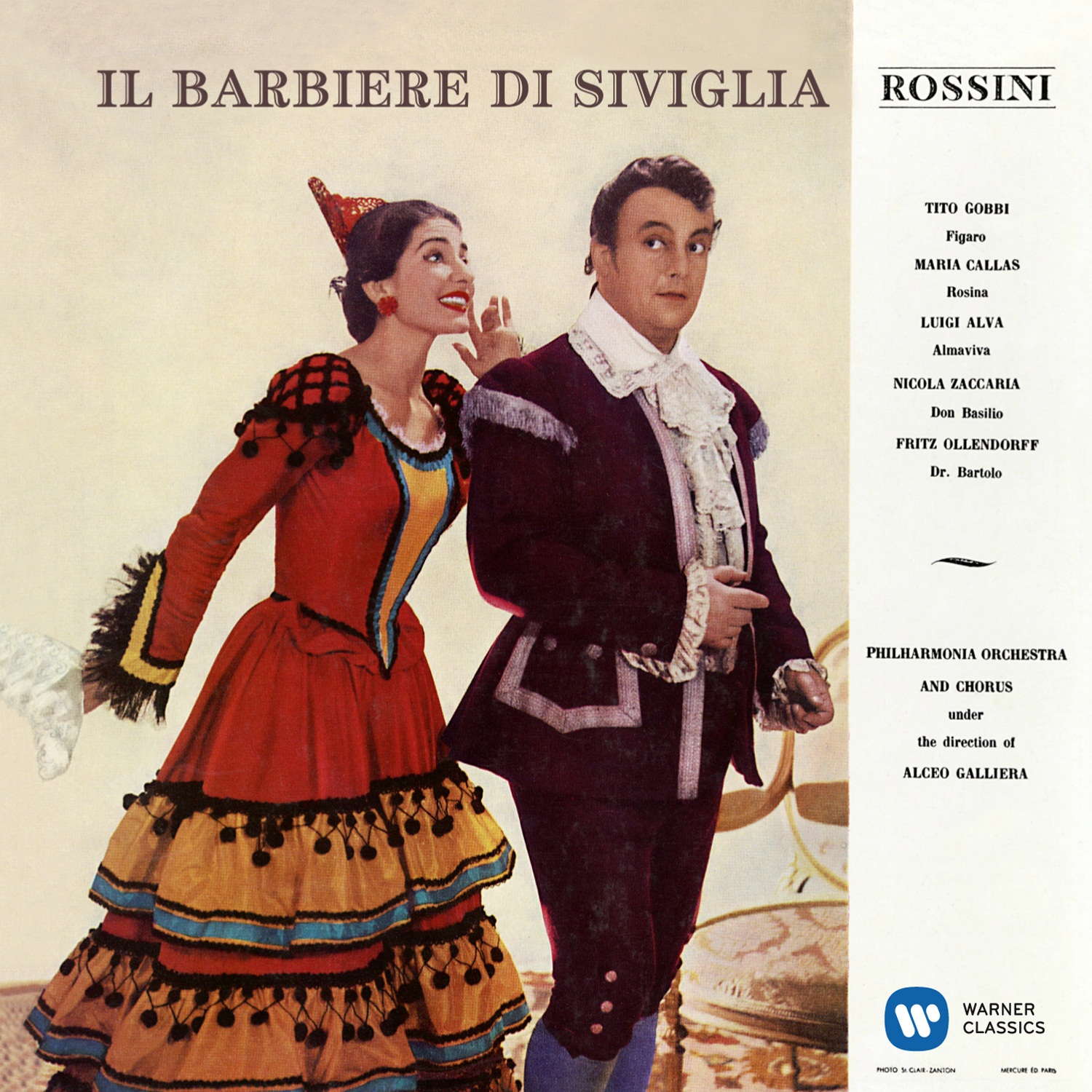 Rossini Il Barbiere Di Siviglia 1957 Galliera Callas Remastered Warner Classics